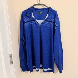 PGA Tour Blue Motionflux Pullover Golf Shirt Size XL